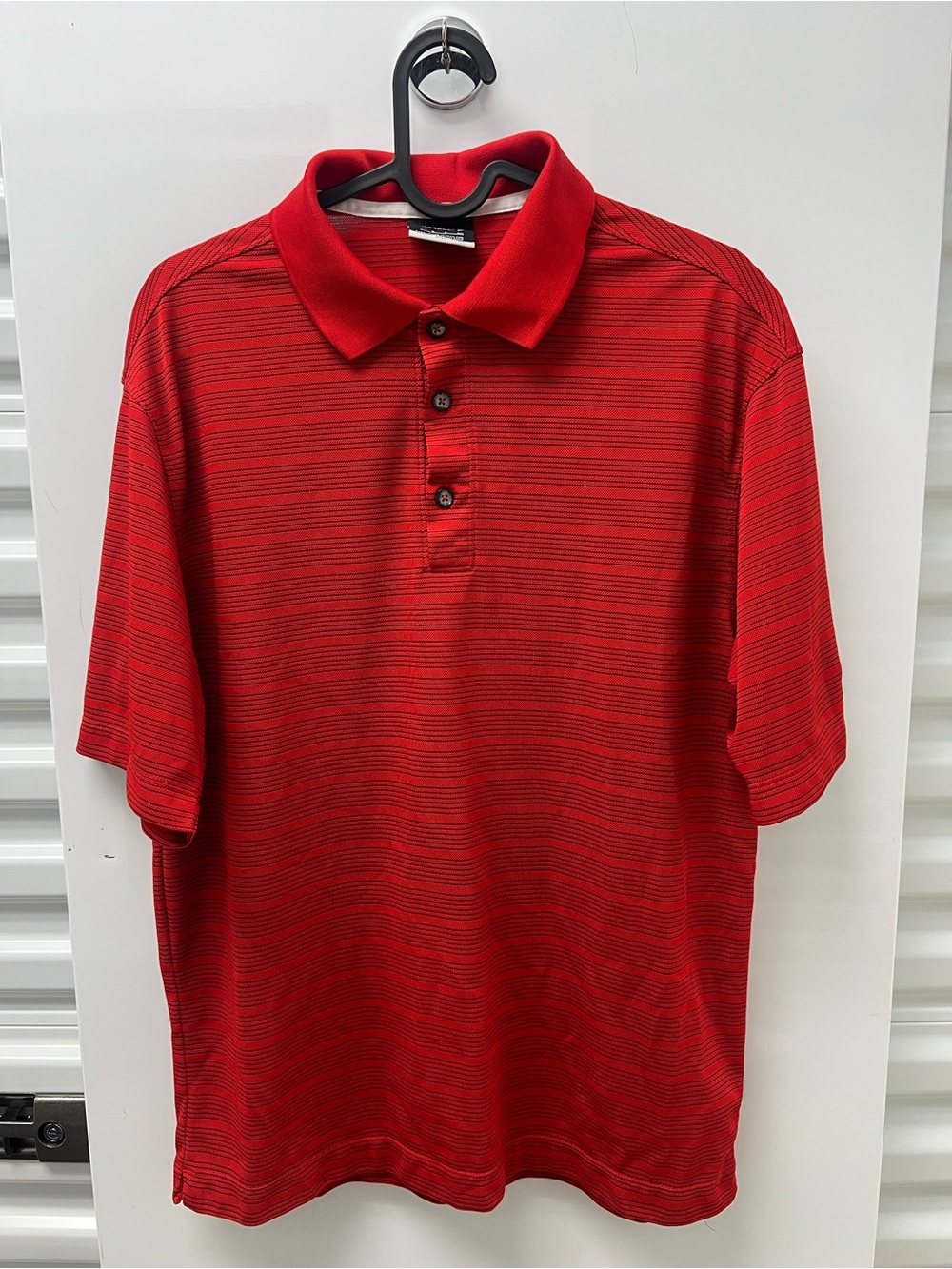 Nike Golf Striped Red Polo